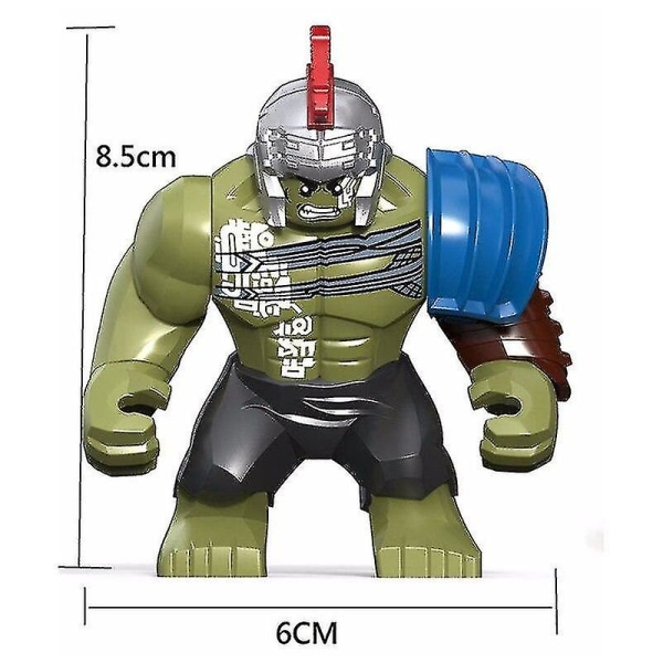 8,5 cm Hulk Big Size Thor Ragnarok Figuuripalikoita Rakennus rakennustiilet Bane