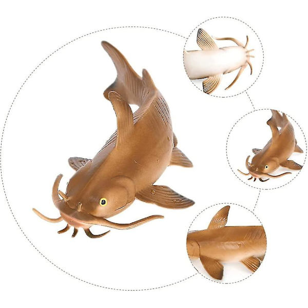Falsk Steinbit Modell Falsk Fisk: Fiskeleketøy Fotorekvisitt Kaffe Kunstig Steinbit Figurer Barn Fiskeleksett For Hjem Kjøkken Dekorasjon