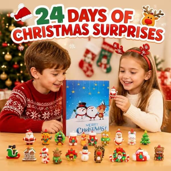 Adventskalender 2026 – 24 dagars nedräkning med 24 mjuka minifigurer