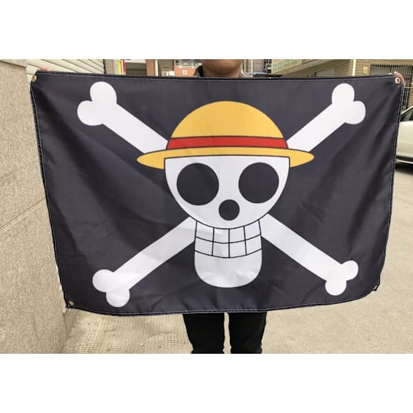 Anime Romdekor Stor Størrelse One Piece Flagg, Piratlegion Flagg