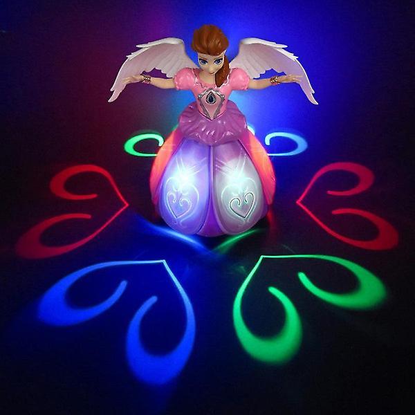 Børns dansende prinsesse Lys musik Elektrisk Universal Roterende Lys Blændende Dance Roterende Legetøj Style 2