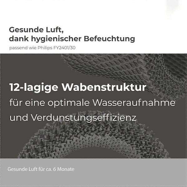 5-pak Filter til Philips Luftfugter HU4801/01, HU4803/01, HU4811/10, HU4813/10, HU4814/10 - Udskiftningsfilter til FY2401/30
