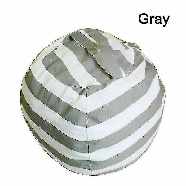 Ekstra stor oppbevaringssekk for kosedyr, sittepuff for barn, hjem Grey