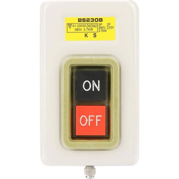 25A Trefasbrytare – 3P AC 380V Tryckknappsbrytare – Slitstarkt material – Direktstyrning av 3,7kW motor - B
