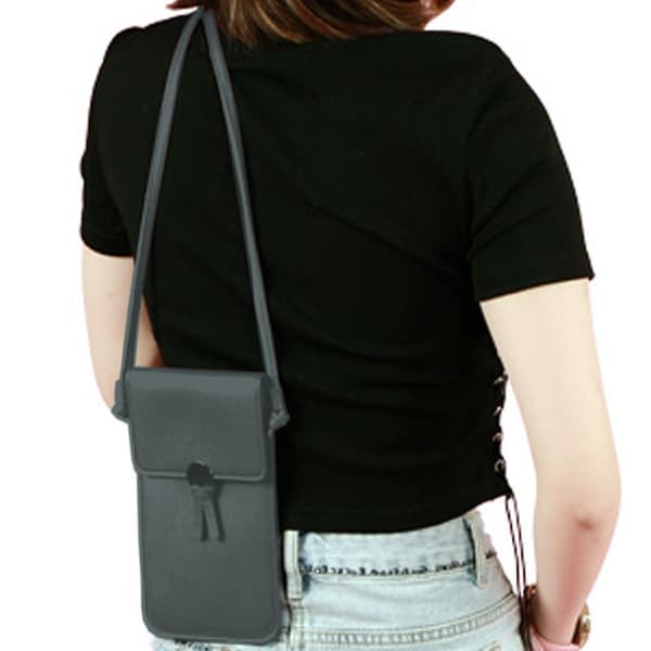 Rørbar Single Shoulder Crossbody Telefon Taske dark green