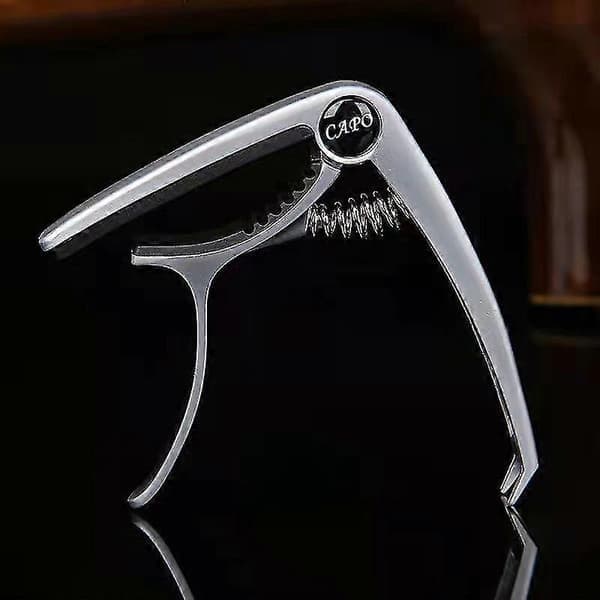 pc Guitar Capo, 6-strenget Akustisk & Elektrisk Guitar Capo, Guitar Capo Akustisk - silver