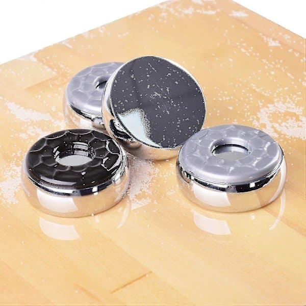 Shuffleboard Pucks 2-1/8\" (53mm), Sæt med 8 (grå og sort)