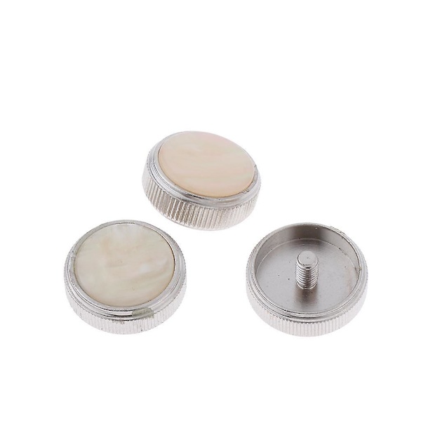 3 stk. Euphonium ventil fingerknapper sett i messing