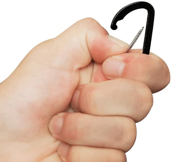 10 stk. nøglering clips mini karabinhage