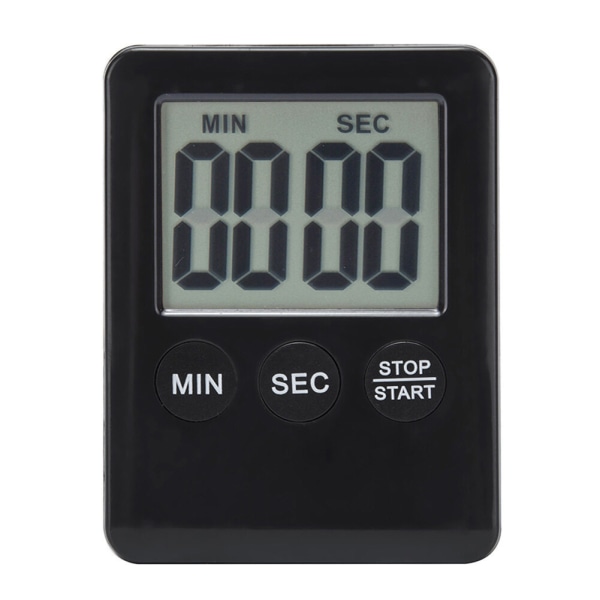 Digital timer med magnet - Kök Timer Svart