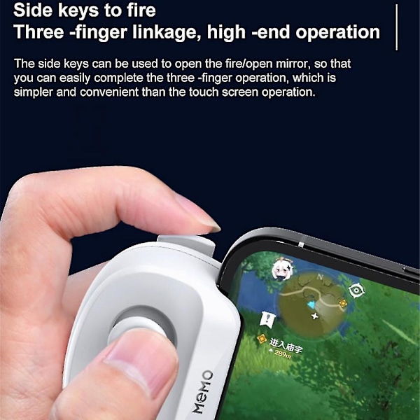 Memo Mb01 -mobiilipeliohjain, langaton Bluetooth-peliohjain, artefaktipeliohjain, apuohjain