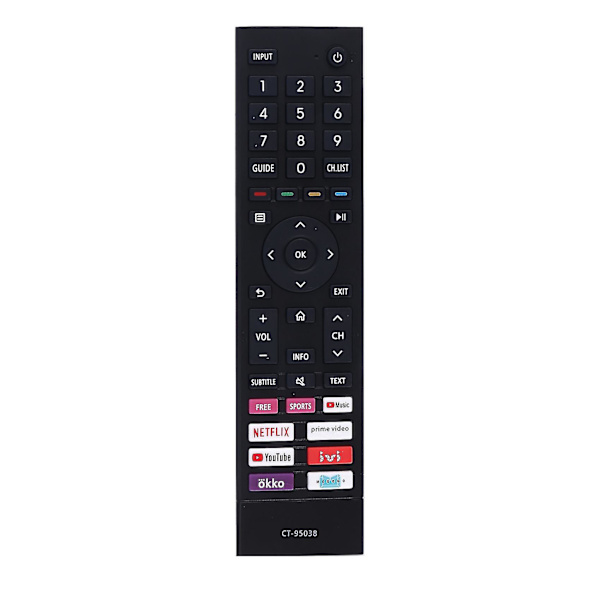 Fjärrkontrollersättning Ct-95038 för Smart TV-tillbehör