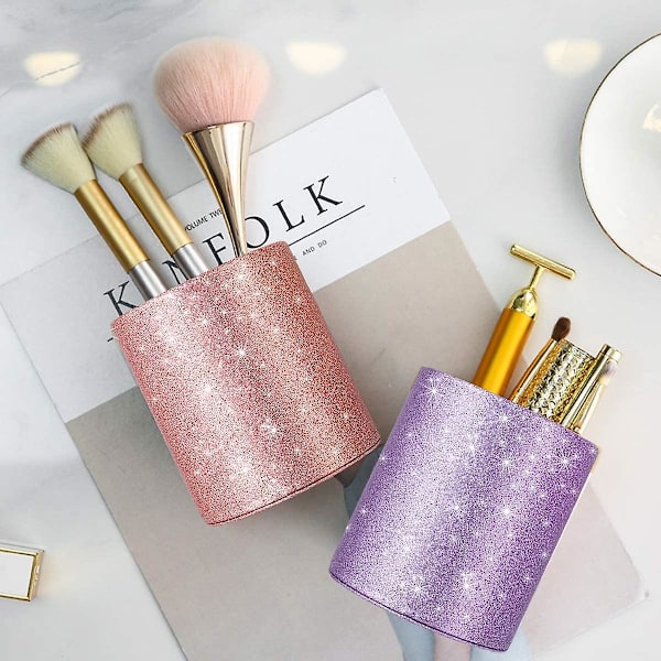 Penholder, Glitter Bling Dekor Kompatibel Med  Skrivebord Blyantskop Kompatibel Med  Kvinder Piger