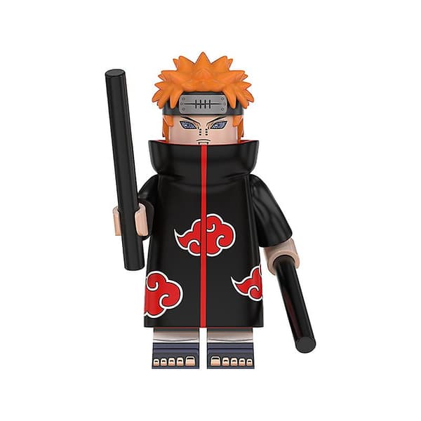 8 stk. Minifigurer Naruto Comic Samleobjekter Byggeklosser Leker for Barn