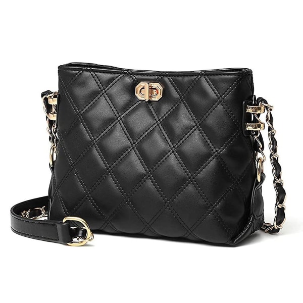 Liten crossbody-väska för kvinnor, plånböcker, mode, läder, lätta handväskor black