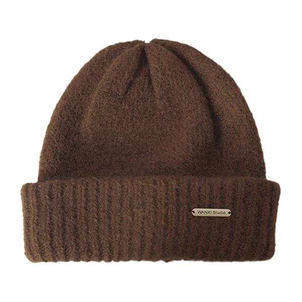 Mössor Dam Slouchy Mössor För Kvinnor Vinter Lätt Flicka Ull Stickad Mössa Manschett Mjuk Varm Slouch Mössa Mössa style 5