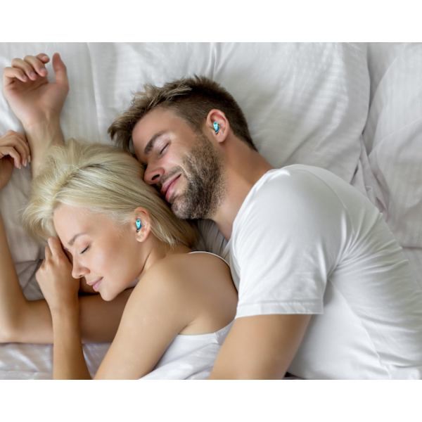 Ørepropper - Bløde silikone ørepropper til søvn, essentielle støjreducerende ørepropper til søvn & rejsehjælp (5 par)
