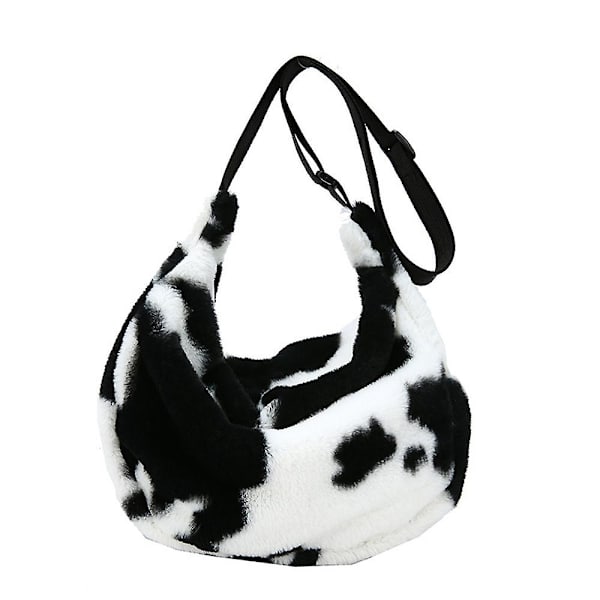 Kvinder Mode Skuldertaske Fluffy Plys Håndtaske style1