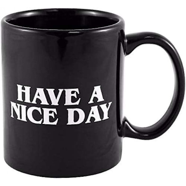 Hav en god dag kaffekrus Midterste finger Sjov kop til kaffe mælk juice