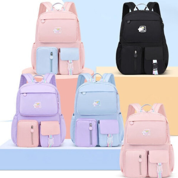 Vedenpitävät koululaukut lapsille Blue Pink