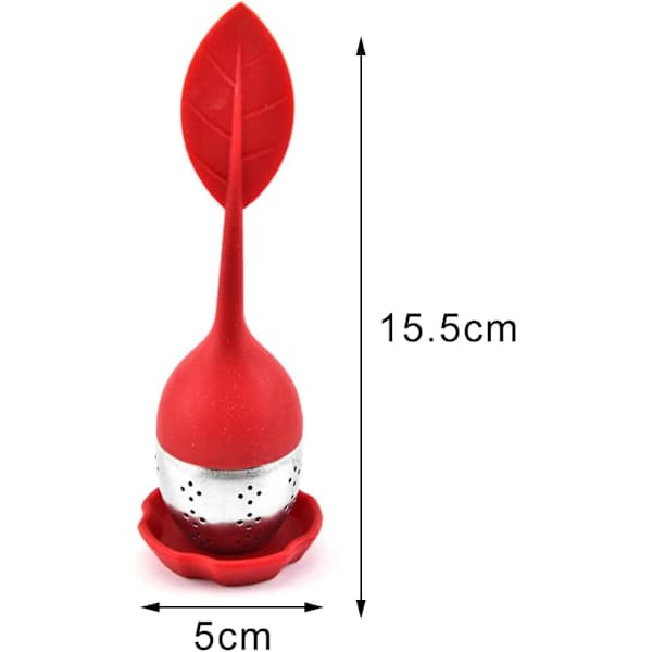 Tesier til løs te 4 stk. tesier, teinfuser, tesier i rustfrit stål, nem at rengøre tesier, tesier til løs te