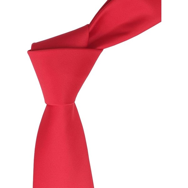 Slips for menn og kvinner Ensfarget slankt slips for menn 6 cm
