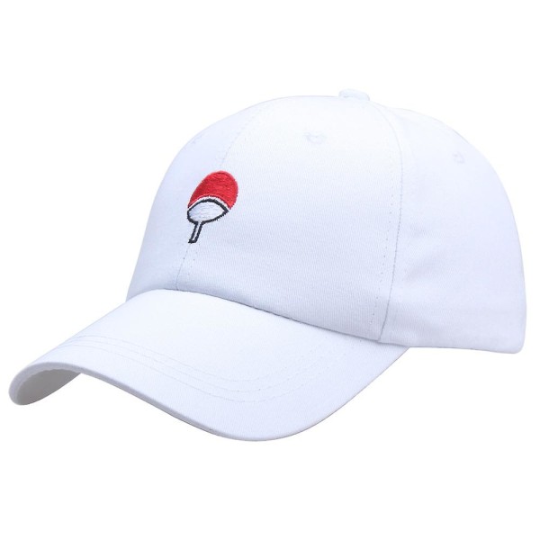 Japan Anime Baseball Cap Menn Kvinner Ninja Akatsuki Tegneserie Snapback Hat Sky Broderte Visir Cap Cosplay Hip Hop Fiskehatter 55-60cm White