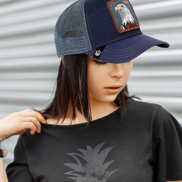 Truckercaps i mesh-stil med bondegårdsdyr - Snapback for menn og kvinner Elephant