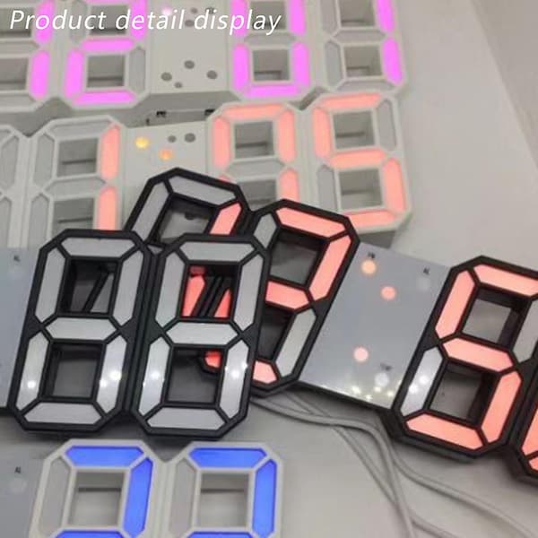 Digital LED-väggklocka – Elegant elektronisk present