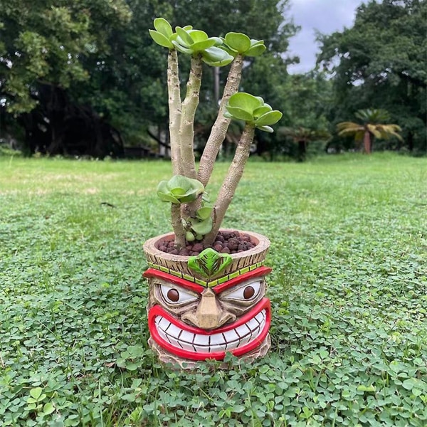 Sjov tegneserie harpiks blomsterpotte planteholder haveplante sukkulenter holder potte til hjemmekontor dekoration