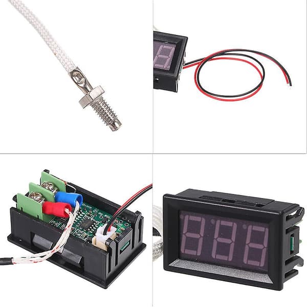 Msbd Digitalt Termometer -30~800 Grader C, Blåt Lys (hy)