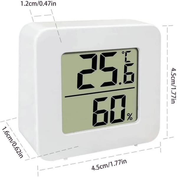 10 st LCD Digital Termometer och Hygrometer, Högprecision Inomhus Digital Termometer Hygrometer, Temperatur- och Fuktighetsmätare