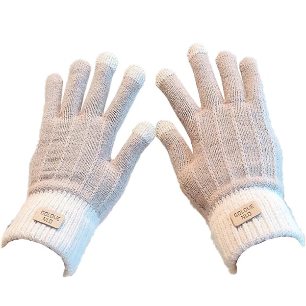 Vinterhansker for kvinner, varme, elastiske mansjetter, termiske hansker style 1