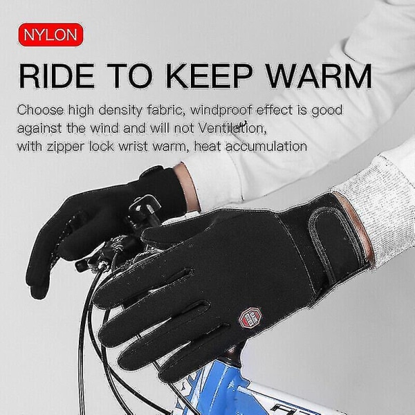 Vinterhandskar Vattentäta thermal pekskärm Thermal vindtäta varma handskar XL