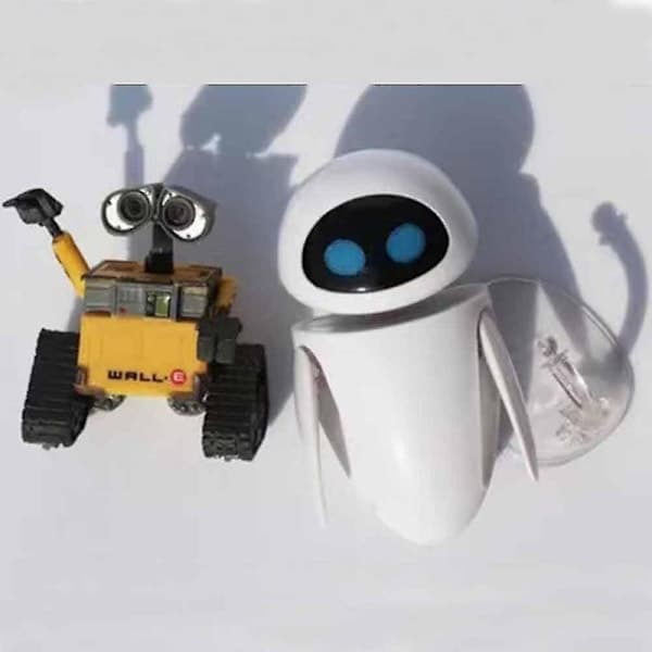 Wall-E Leksaker Robotar Eve Film Nyhet Actionfigur Bästa Presenter Barnleksaker [DmS] 2 ST 2PCS