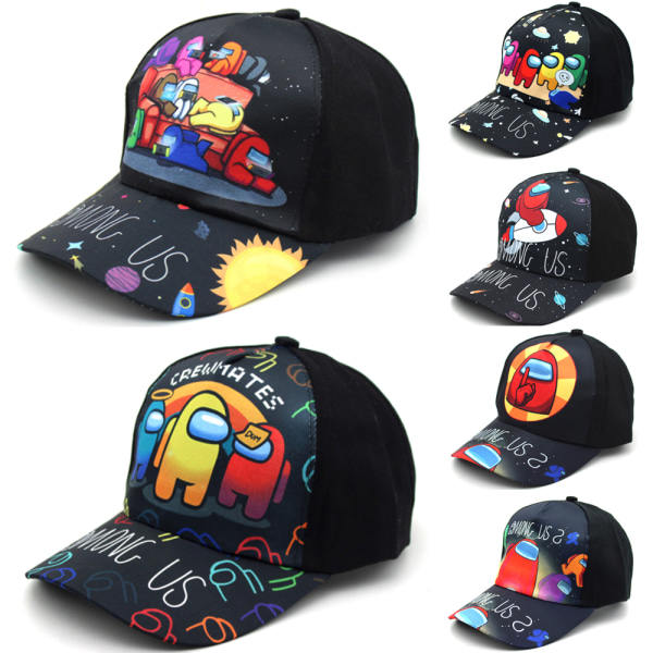 Among Us Børne Baseball Kasket _ Justerbar Udendørs Sports Hat _ Bl C C