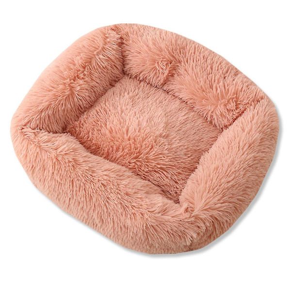Pehmeä neliömäinen lemmikkinpesä, suuri koiran unipesä syksyyn ja talveen, sininen, XS xs pink