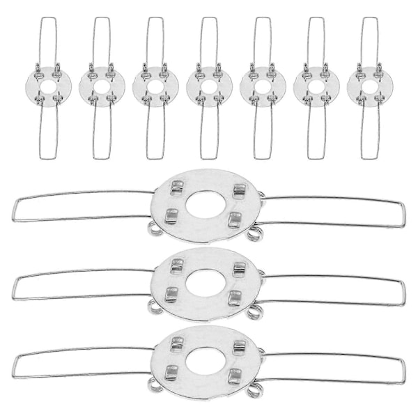 10 st Lampskärmsfjäderklämmor Ljusskärmsadapter Hängande Ljusskärm DIY Fjäderklämmor