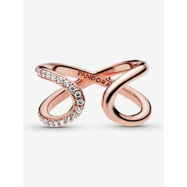 Pandora - Wrapped Open Infinity Ring - 14k rosaguld plating Circumference: 56mm