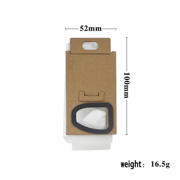12 stk støvposer i non-woven for H6 H7 robotstøvsuger, profesjonelle reservedeler