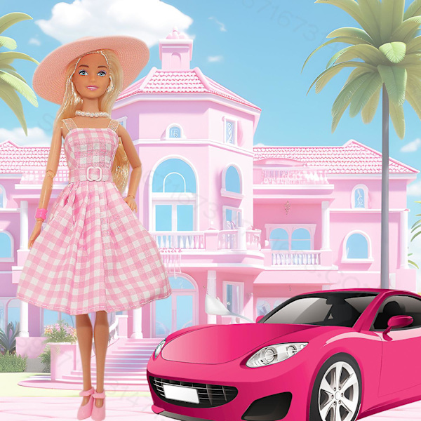 Kompatibel med Barbie dockfilm Samma stil leksak prinsessa par docka set Barbie docka leksak style 1