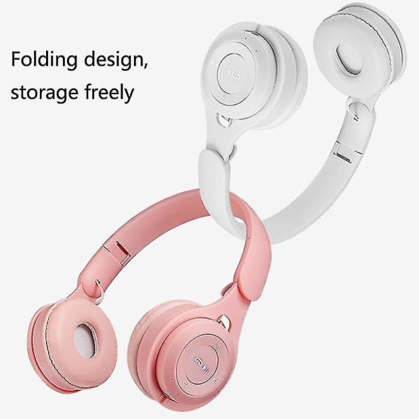 M6 Folding Wires Bluetooth Headset White