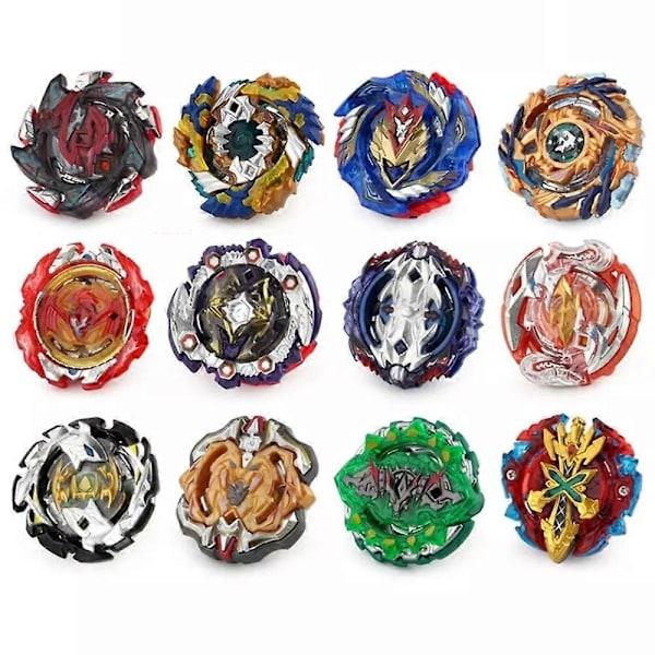 XD168-21A Bey Battling Top Burst Gyro Leksakssats 12 Snurrande Toppar 3 Slungor Stridsspel