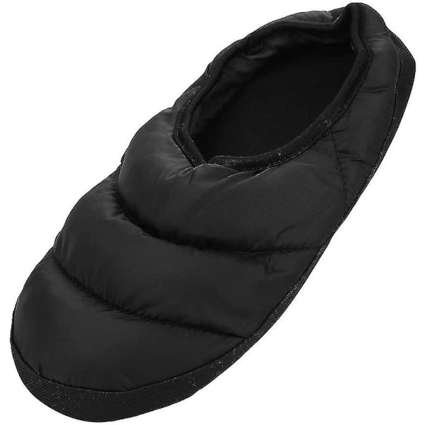 Unisex Soft Down Hjemmesko Thermal Down-bomuld Hjemmesko Low-top skridsikker sål Indendørs dunsko Vinter Bomuld Hjemmesko 42-43