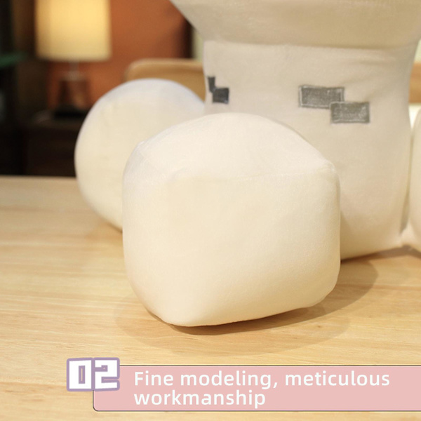 Minecraft Creeper -pehmolelut ympäri peliä 23cm white