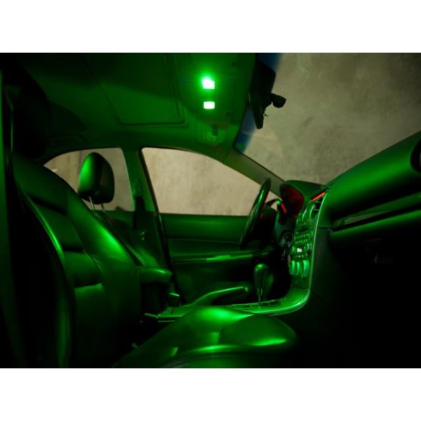 T10 w5w grön LED med 5st 5050SMD chip 12v styling 4-pack Grön 4-pack Green 4-pack