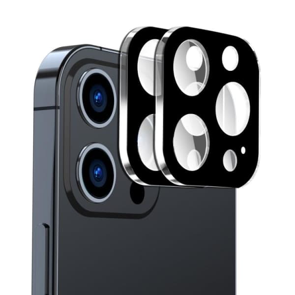 ENKAY iPhone 15 Pro / 15 Pro Max 2-PACK Lins Skydd Härdat Glas