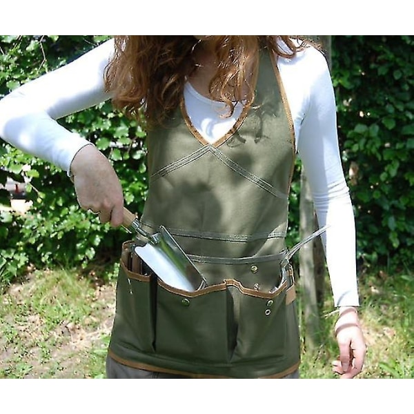 Dameforklæde, Haveforklæde med tasker, ca.166*112cm