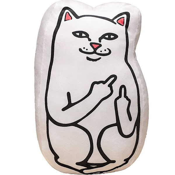 45cm Ripndip Lord Nermal Lordnermal plysj leker myke katt grønne romvesener utstoppede dukker søte katt pute gaver til venner
