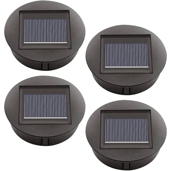 4-pack solcellslampor med LED-lampor, solcellslampor för tak, LED-solpanelsskydd